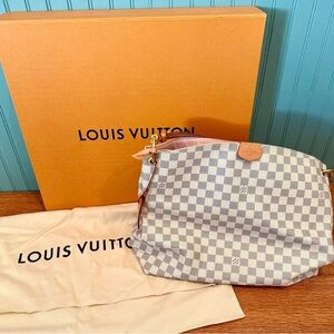 Louis Vuitton Damier Azur Shoulder Bag - Authentic